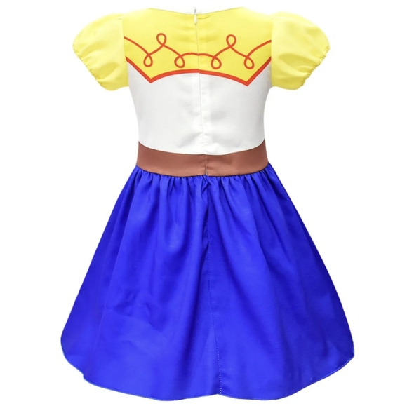 Disney Inspired Jessie Dress Toy Story Dress Cowgirl Costume Outfit Clothes - Picture 3 of 5